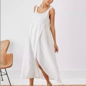 AE Tie Strap Slit Midi Dress